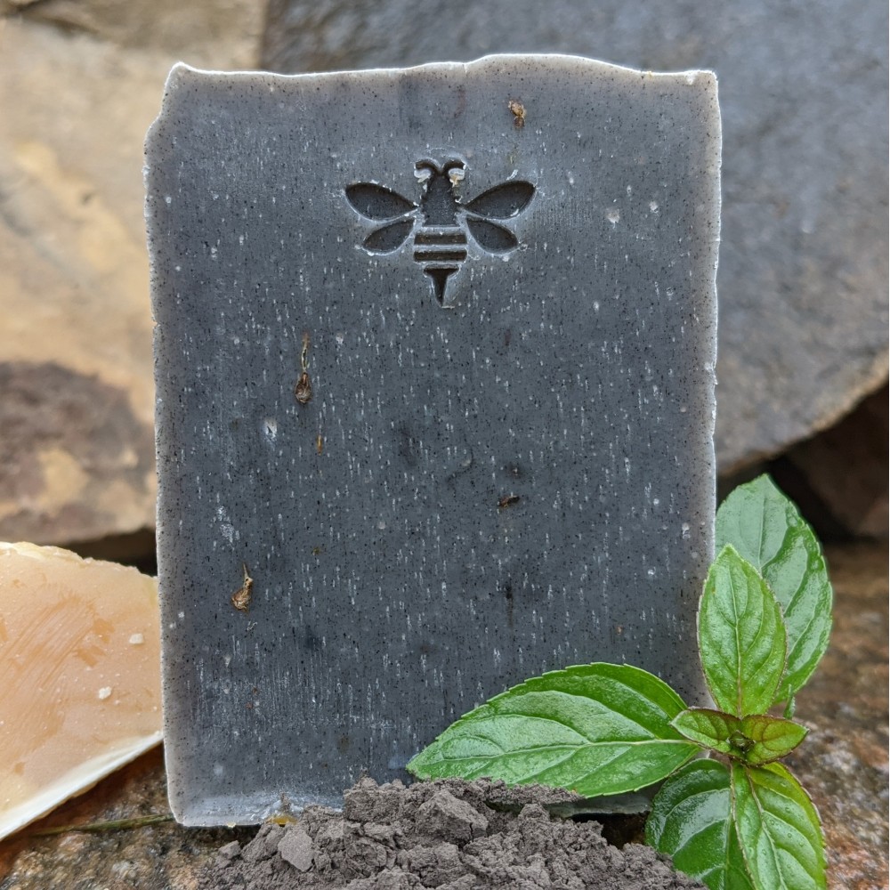 Soap: Exfoliating Black Clay and Peppermint