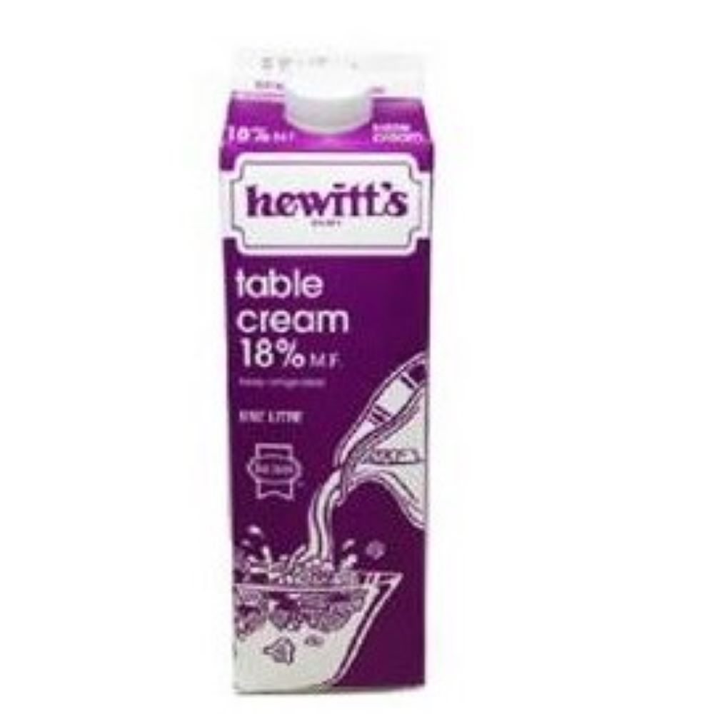 Hewitt's Cream 18%  - 1L