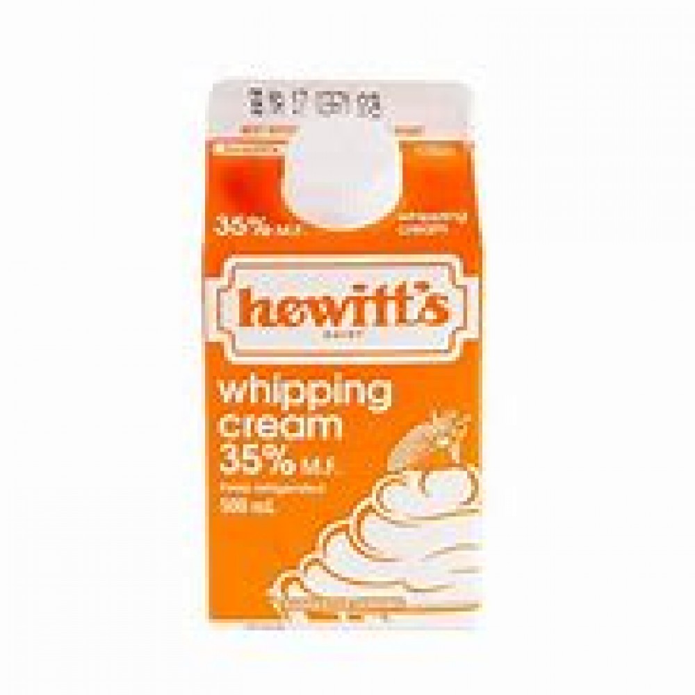 Hewitt's- 35% Cream - 500ml Carton